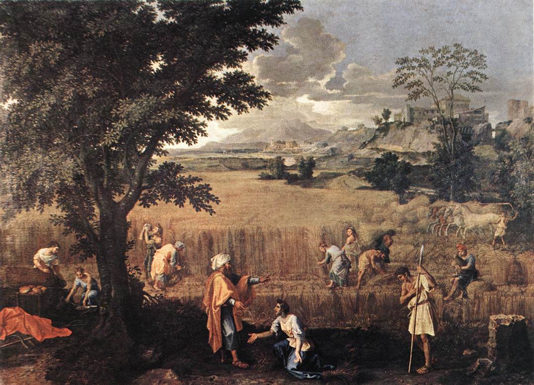 Painting: "Summer (Ruth and Boaz) by Nicolas Poussin"